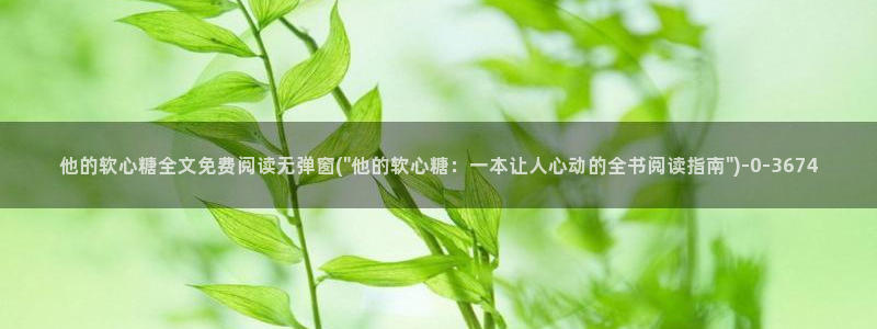 柚子猫糖心vlog肉丝：他的软心糖全文免费阅读无弹窗